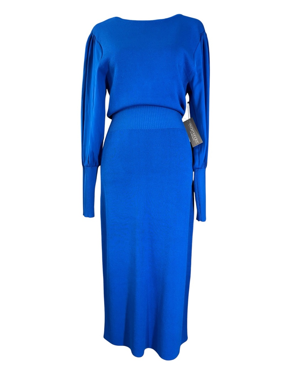 Eva Mendes New York & Company Blue Long Sleeve Dress - NWT